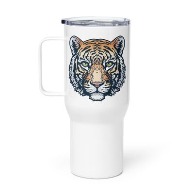 Indian Bengal Tiger Portrait Travel Mug with a Handle