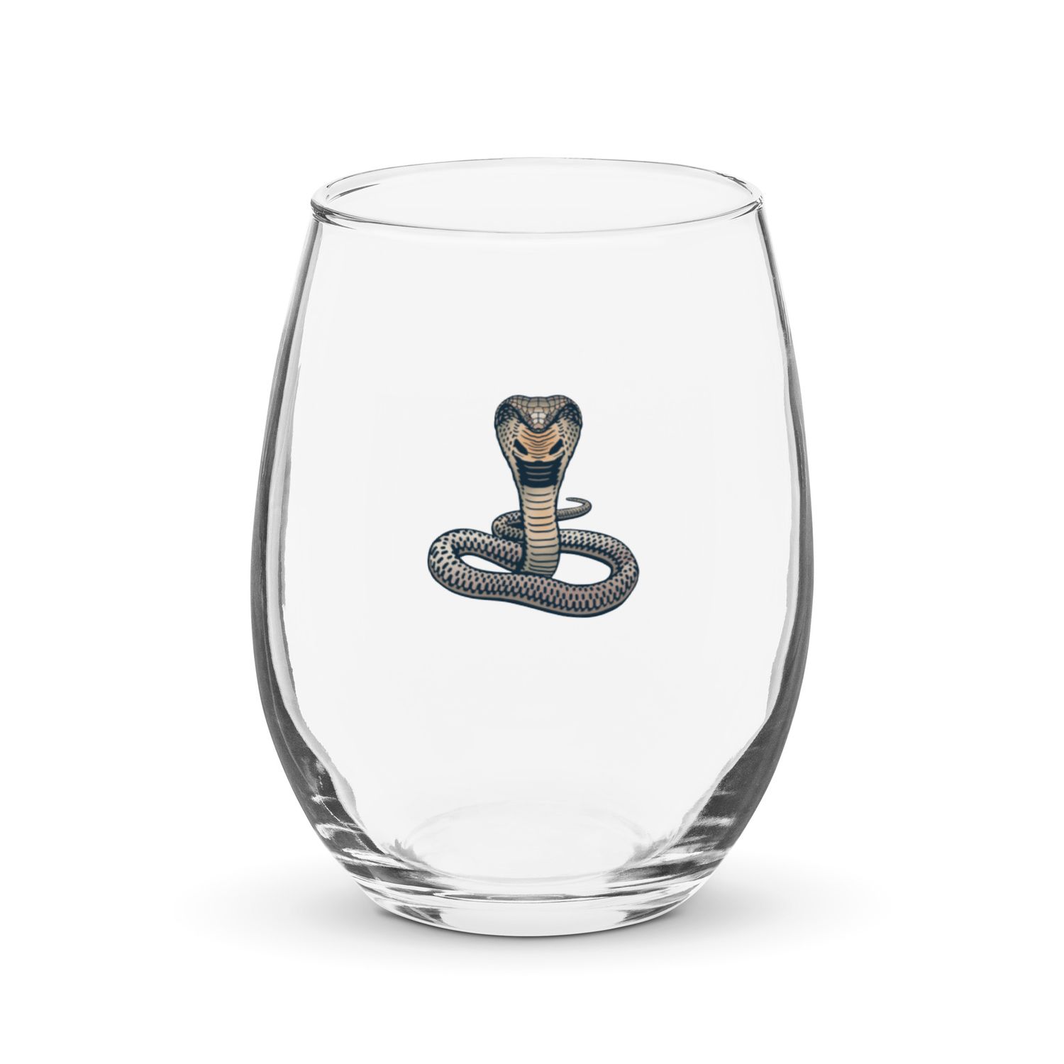 Indian King Cobra Stemless Wine Glass