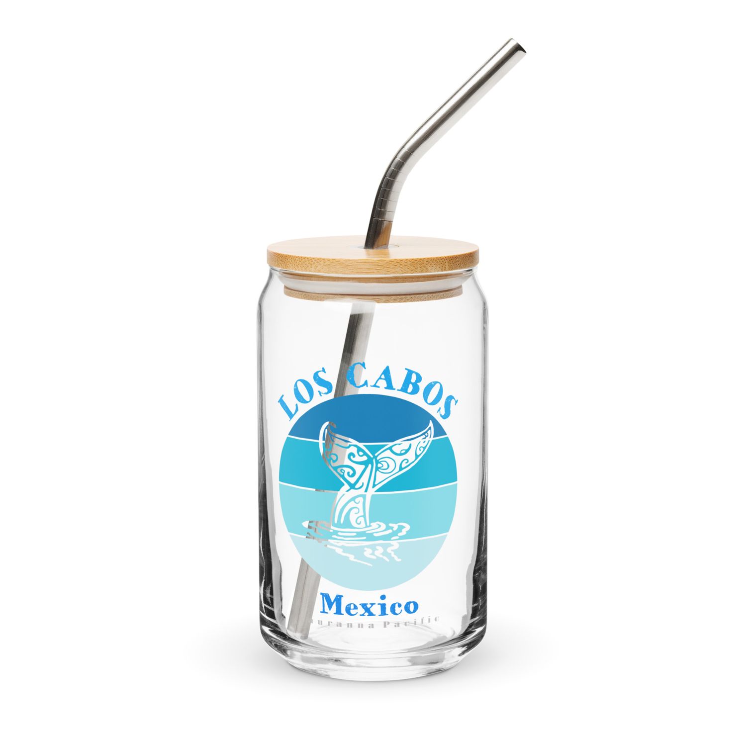 Whale Tail Los Cabos Mexico Ocean Can-Shaped Glass