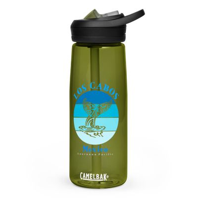 Whale Tail Los Cabos Mexico Ocean Sports Water Bottle