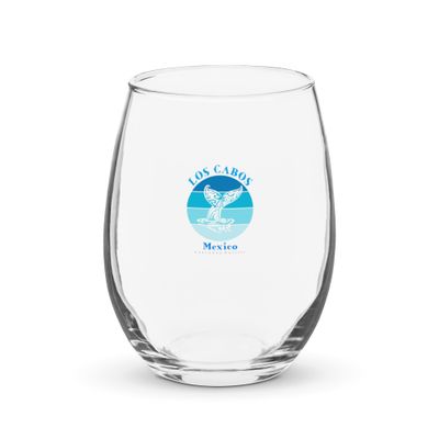 Whale Tail Los Cabos Mexico Ocean Stemless Wine Glass