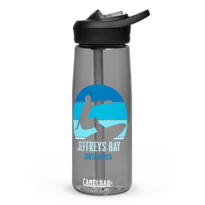 Surfing Jeffreys Bay South Africa, African Surfer Sports Water Bottle