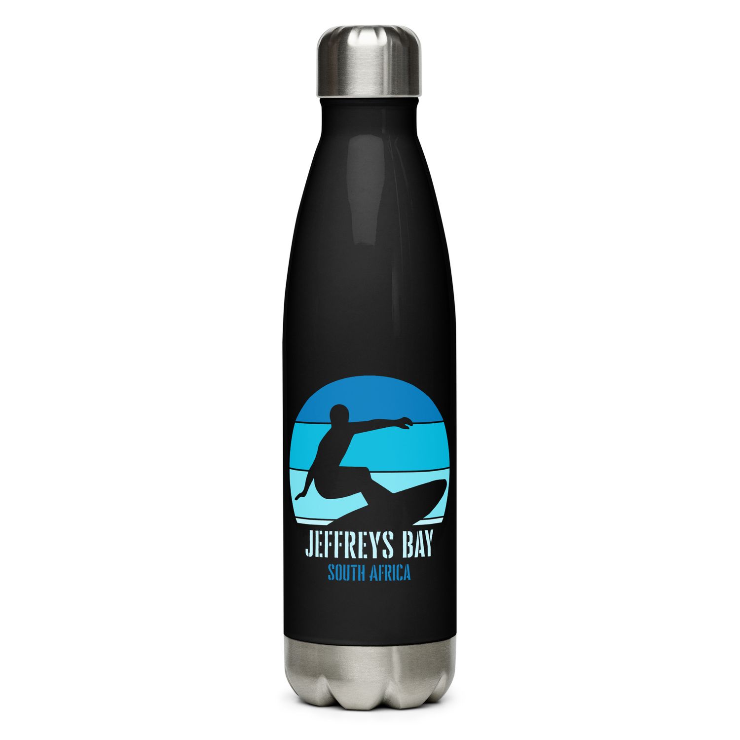 Surfing Jeffreys Bay South Africa, African Surfer Stainless Steel Water Bottle