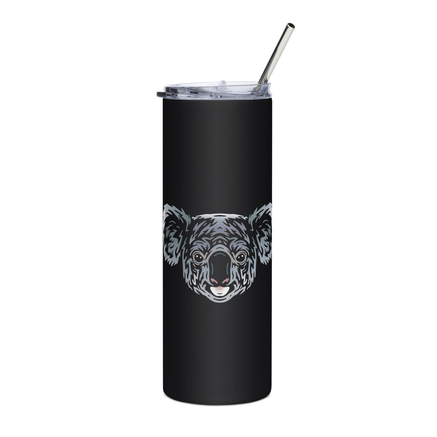 Australian Koala Portrait Stainless Steel Tumbler
