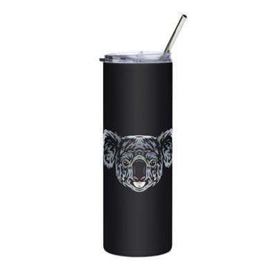 Australian Koala Portrait Stainless Steel Tumbler