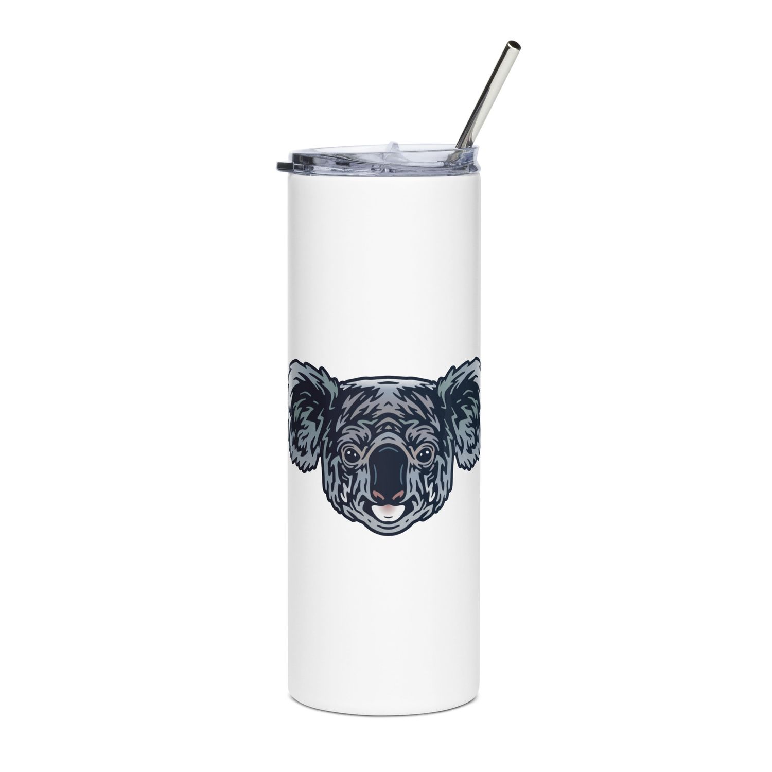 Australian Koala Portrait Stainless Steel Tumbler