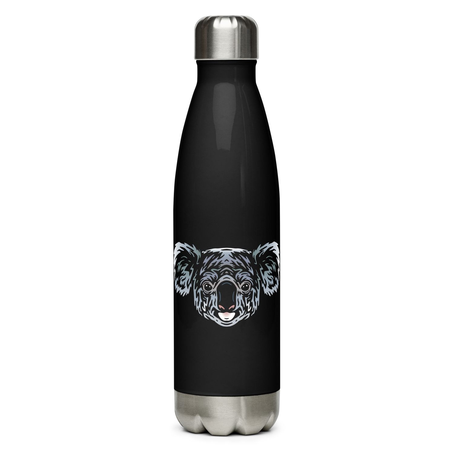 Australian Koala Portrait Stainless Steel Water Bottle