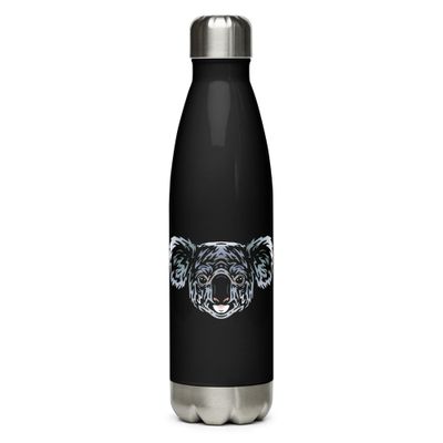 Australian Koala Portrait Stainless Steel Water Bottle