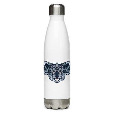Australian Koala Portrait Stainless Steel Water Bottle