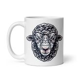 Farm Sheep Portrait White Coffee Mug