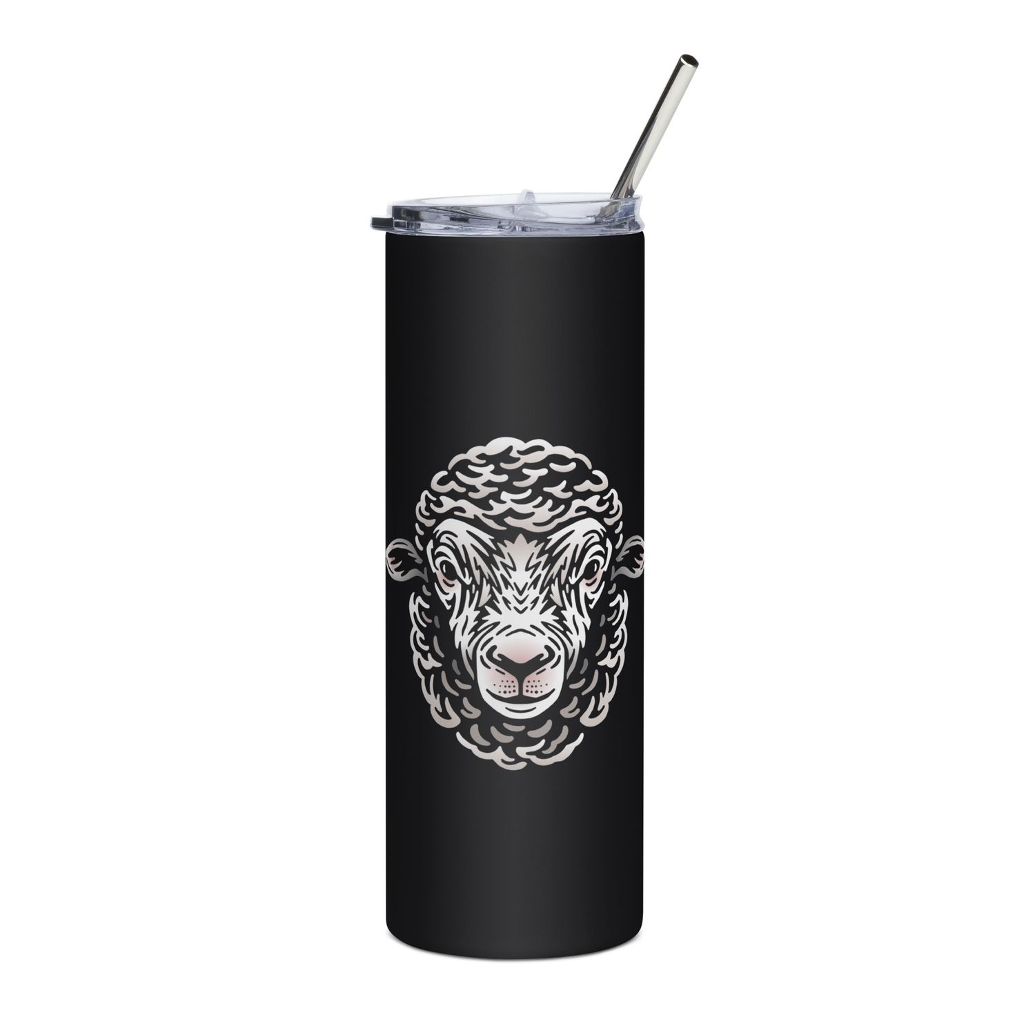Farm Sheep Portrait Stainless Steel Tumbler
