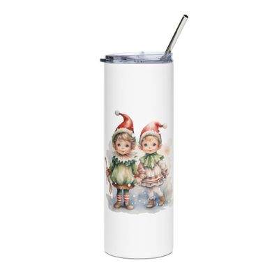 Christmas Elves 1 Stainless Steel Tumbler