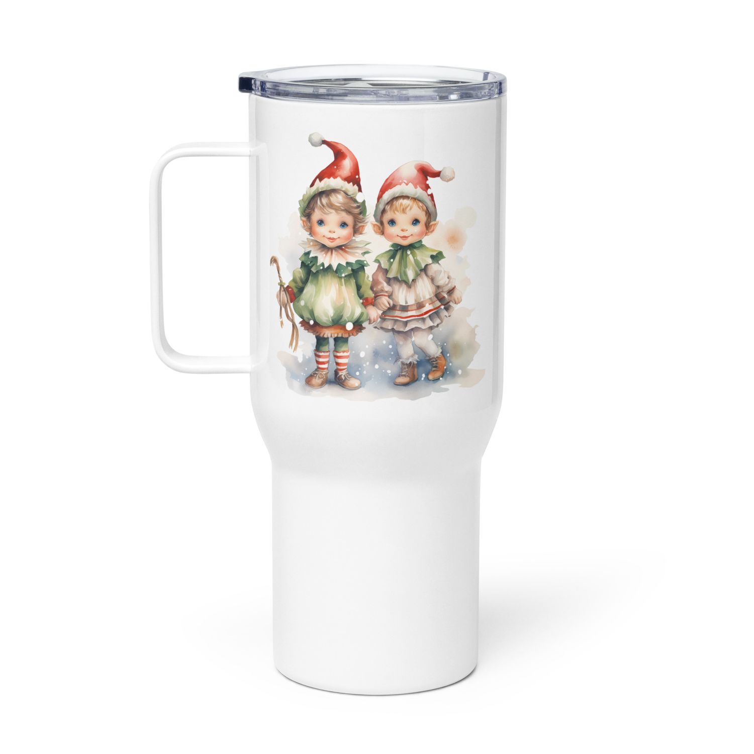 Christmas Elves 1 Travel Mug with a Handle