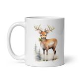 Christmas Reindeer 1 White Coffee Mug