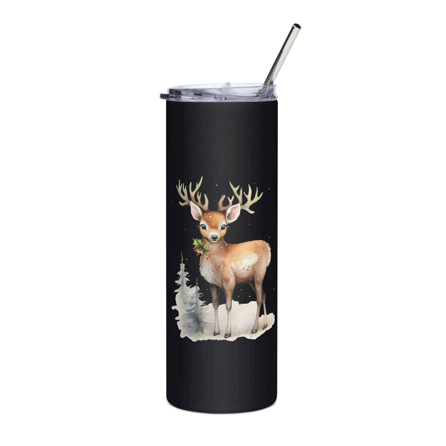 Christmas Reindeer 1 Stainless Steel Tumbler