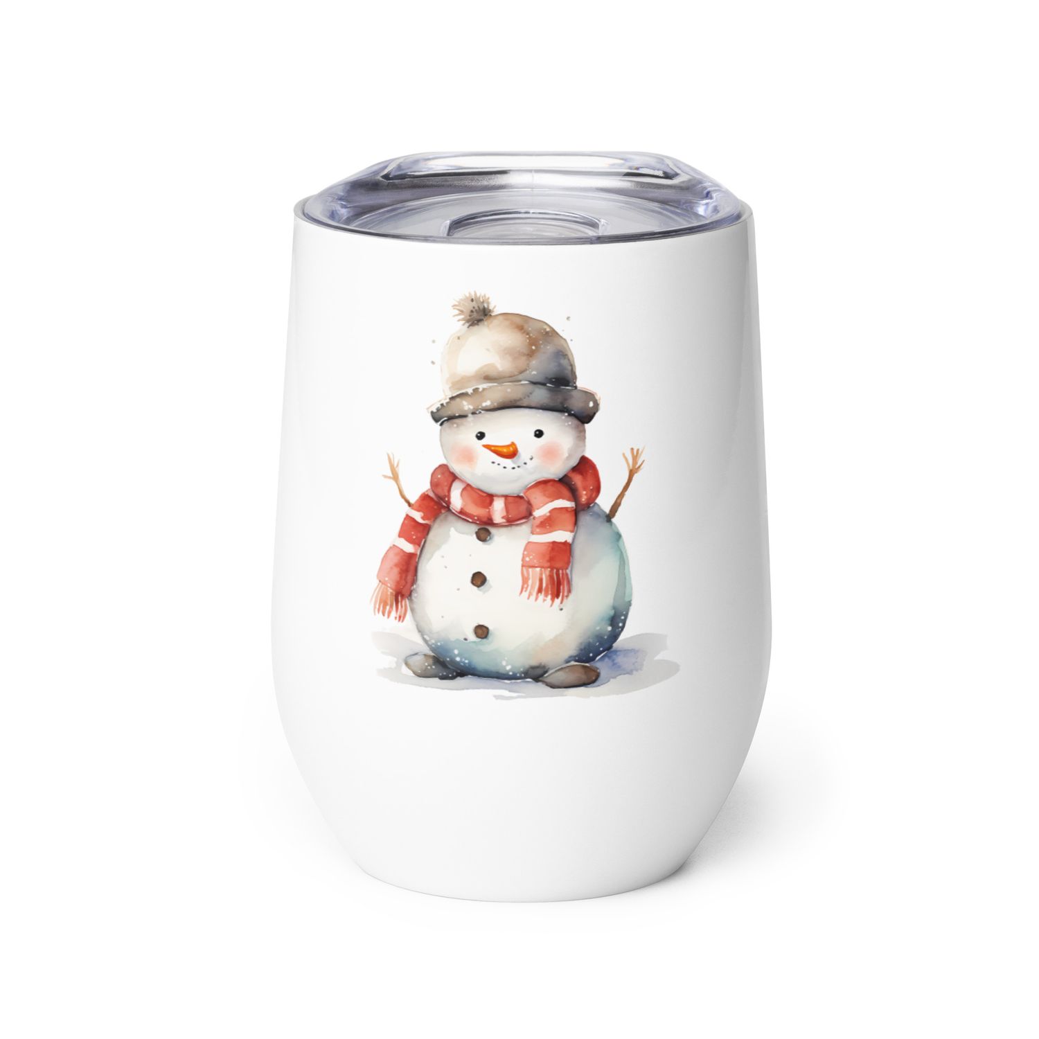 Christmas Snowman 2 Wine Tumbler
