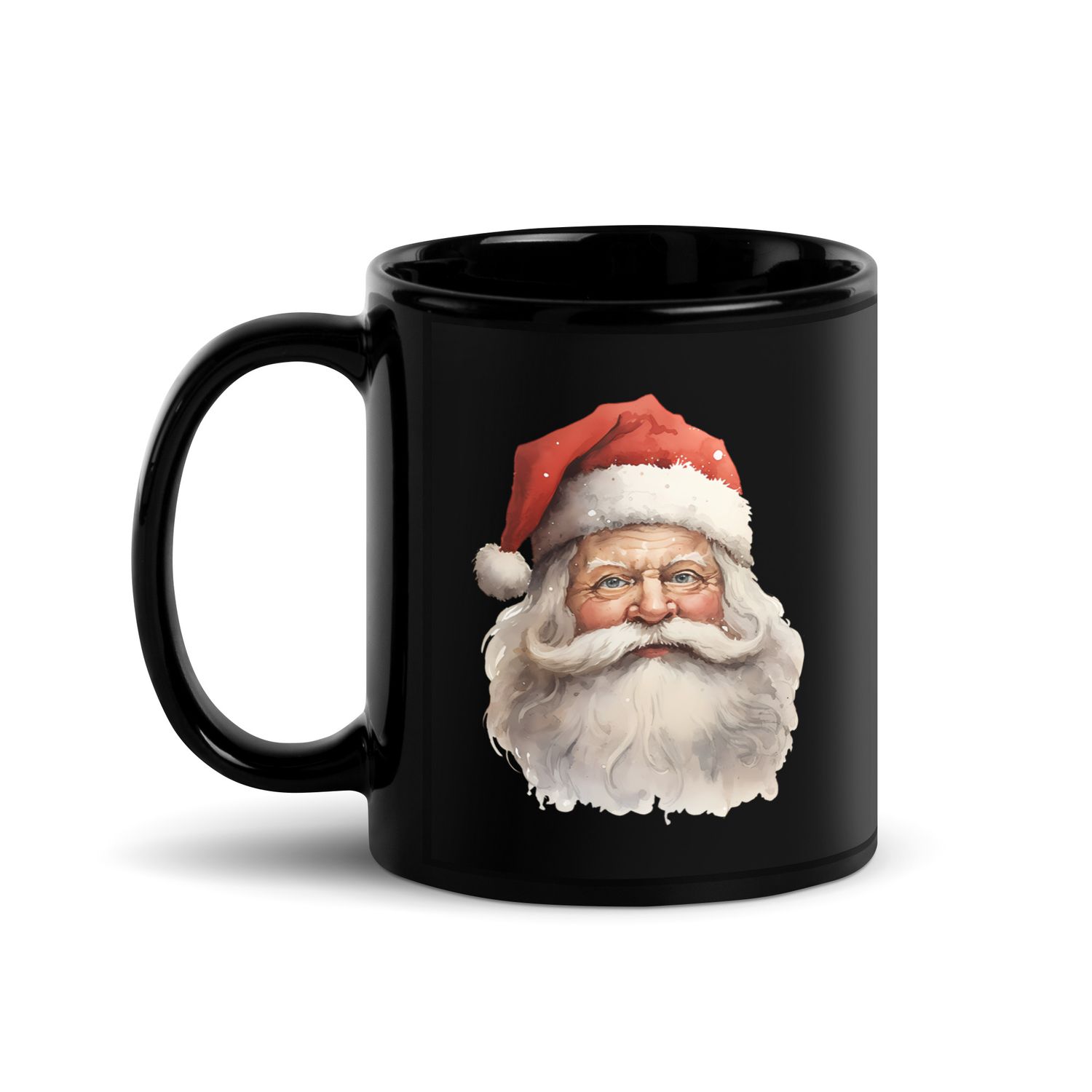 Santa Claus (#4) Black Coffee Mug