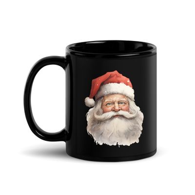Santa Claus (#4) Black Coffee Mug