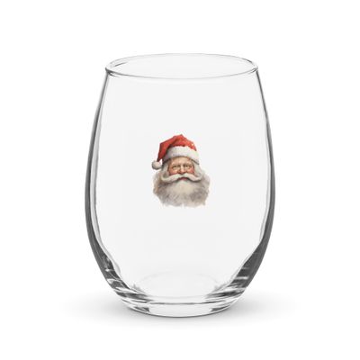 Santa Claus (#4) Stemless Wine Glass