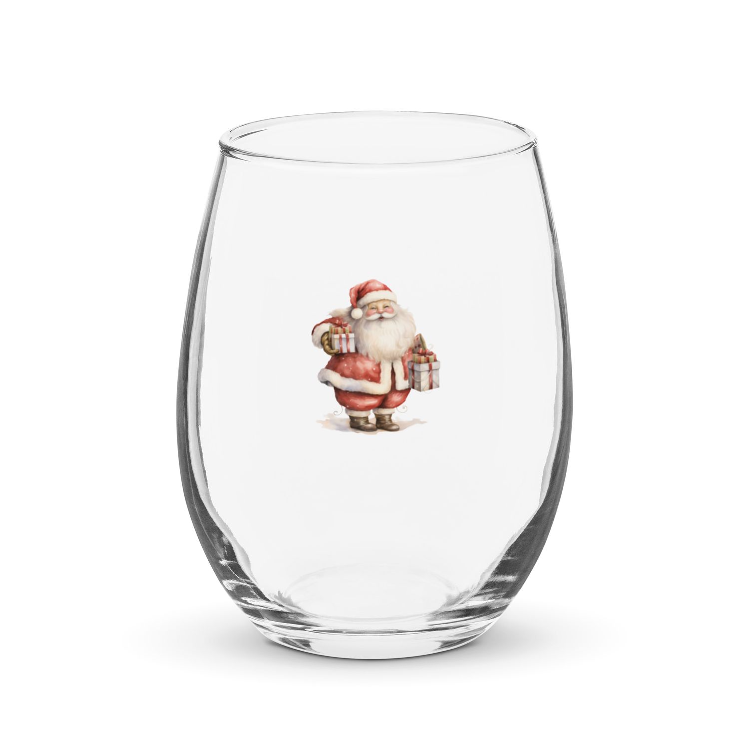 Santa Claus (#5) Stemless Wine Glass