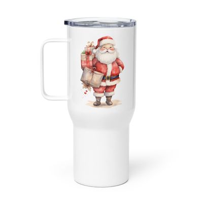 Santa Claus 6 Travel Mug with a Handle