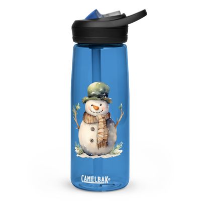 Christmas Snowman 3 Sports Water Bottle