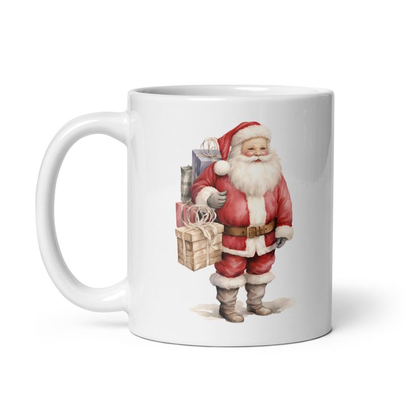 Santa Claus 7 White Coffee Mug