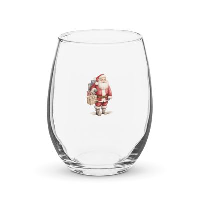 Santa Claus 7 Stemless Wine Glass