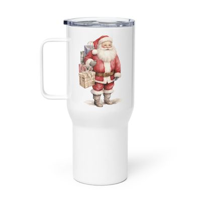 Santa Claus 7 Travel Mug with a Handle