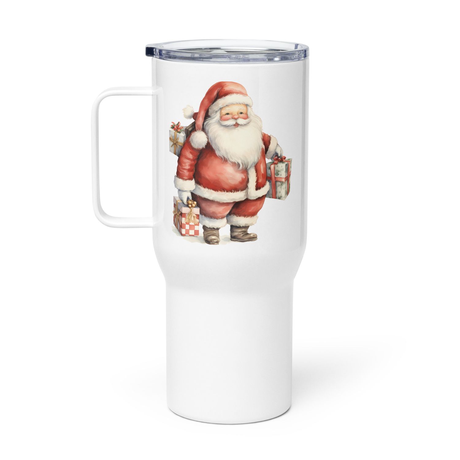 Santa Claus 8 Travel Mug with a Handle