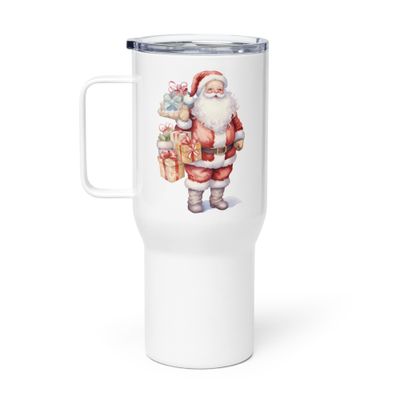 Santa Claus 9 Travel Mug with a Handle