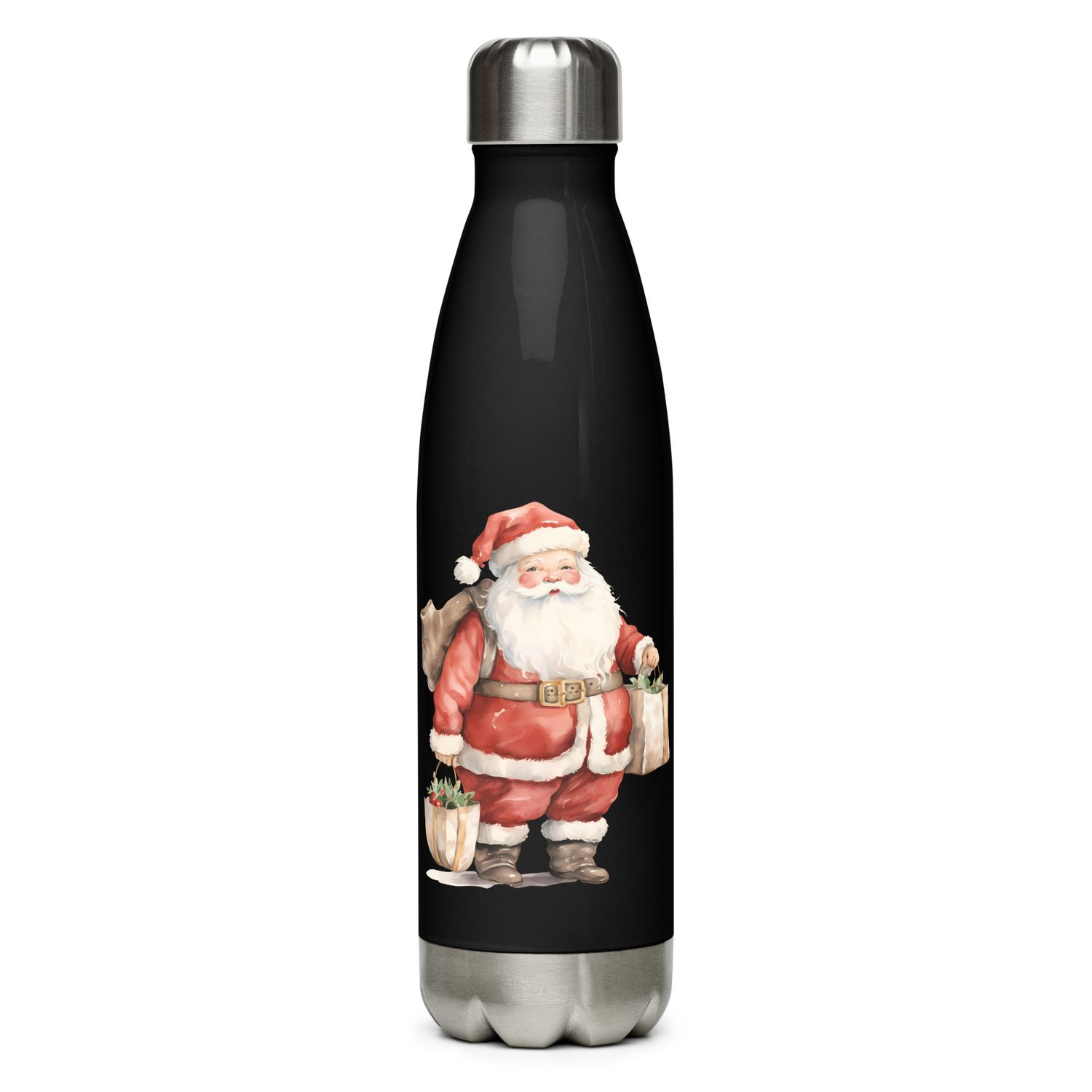 Santa Claus 10 Stainless Steel Water Bottle