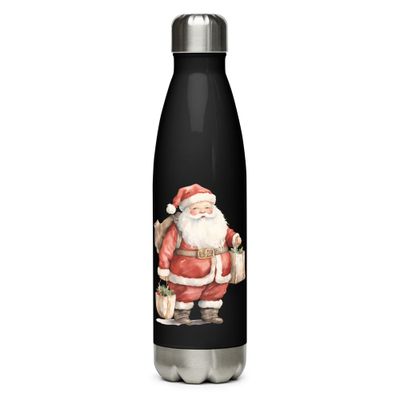 Santa Claus 10 Stainless Steel Water Bottle