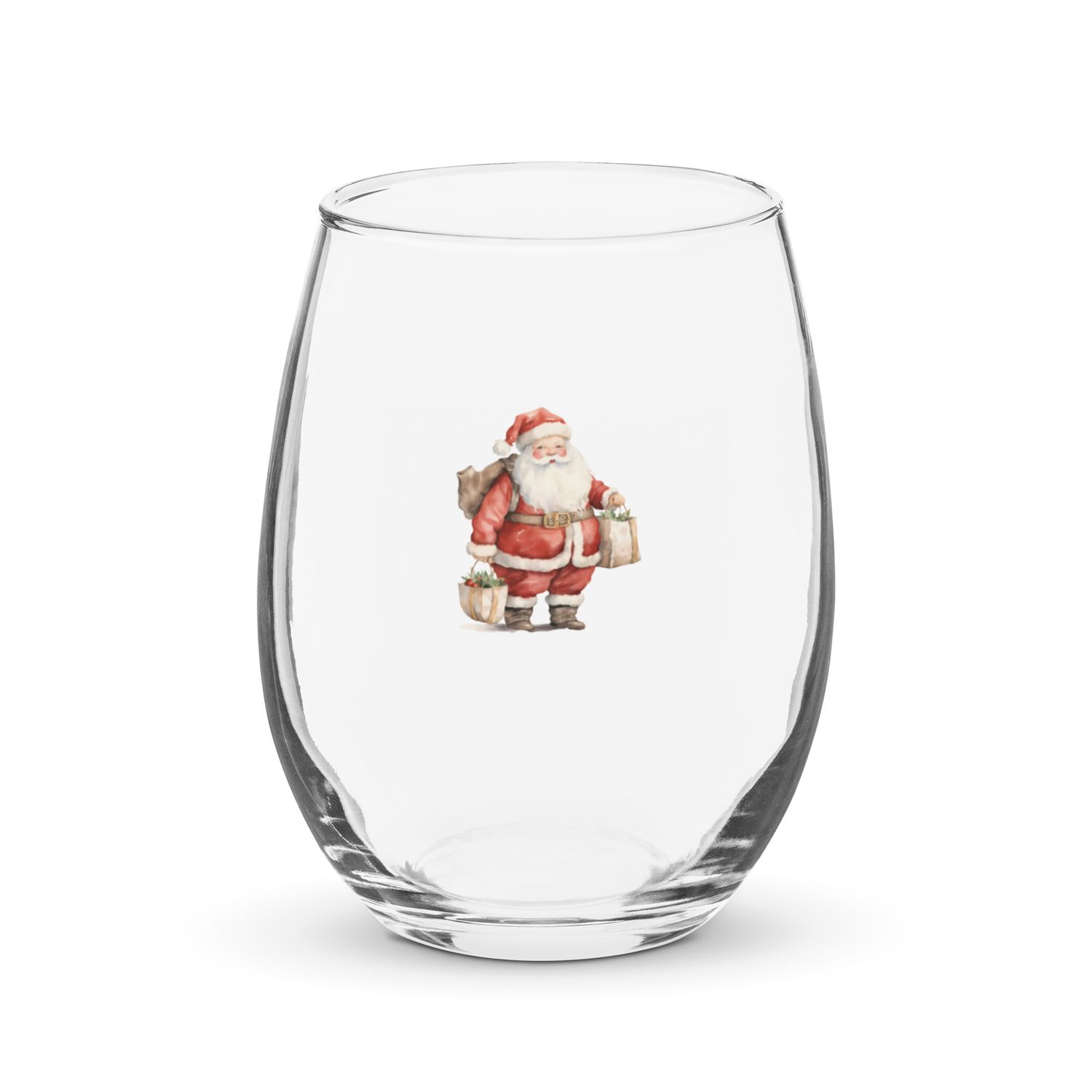 Santa Claus 10 Stemless Wine Glass