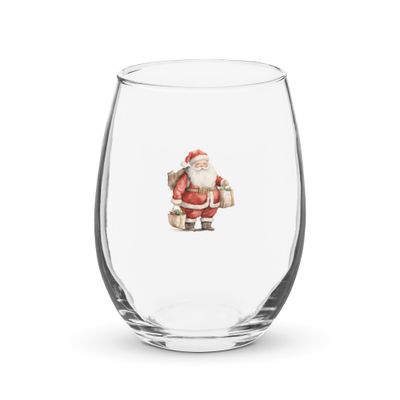 Santa Claus 10 Stemless Wine Glass