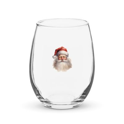 Santa Claus 11 Stemless Wine Glass