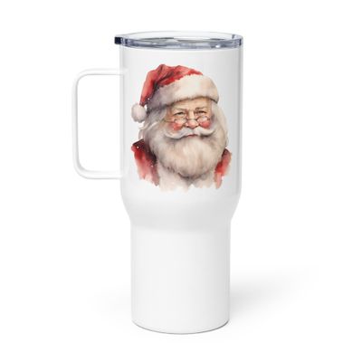 Santa Claus 12 Travel Mug with a Handle