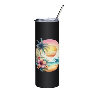 Summer Vacation Vibes (1) Stainless Steel Tumbler