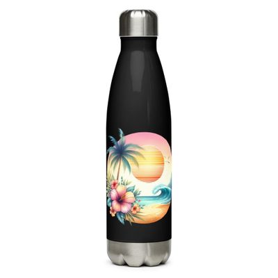 Summer Vacation Vibes (1) Stainless Steel Water Bottle