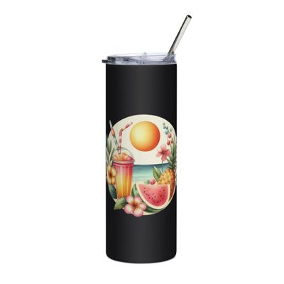 Summer Vacation Vibes (3) Stainless Steel Tumbler