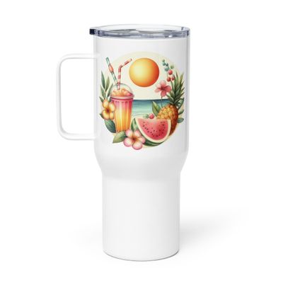 Summer Vacation Vibes (3) Travel Mug with a Handle