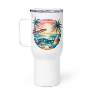 Summer Vacation Vibes (4) Travel Mug with a Handle