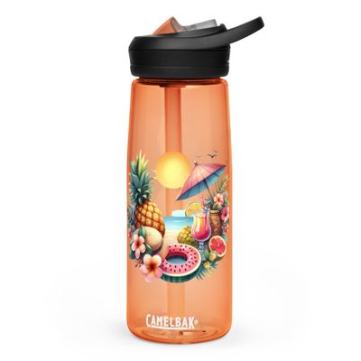 Summer Vacation Vibes (5) Sports Water Bottle
