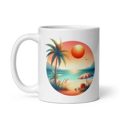 Summer Vacation Vibes (6) White Coffee Mug