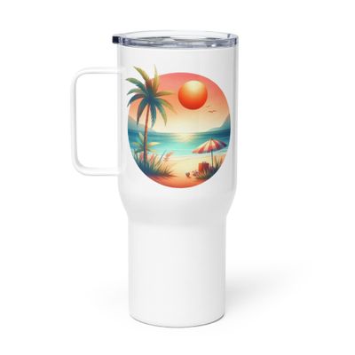 Summer Vacation Vibes (6) Travel Mug with a Handle