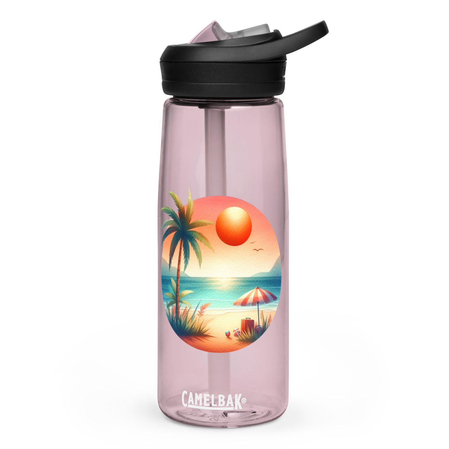 Summer Vacation Vibes (6) Sports Water Bottle