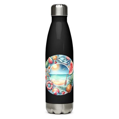 Summer Vacation Vibes (7) Stainless Steel Water Bottle