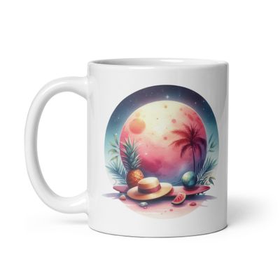 Summer Vacation Vibes (8) White Coffee Mug