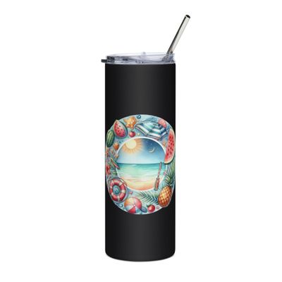 Summer Vacation Vibes (7) Stainless Steel Tumbler