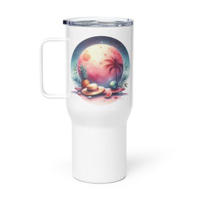 Summer Vacation Vibes (8) Travel Mug with a Handle